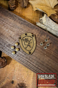 Lion Shield with Rivets