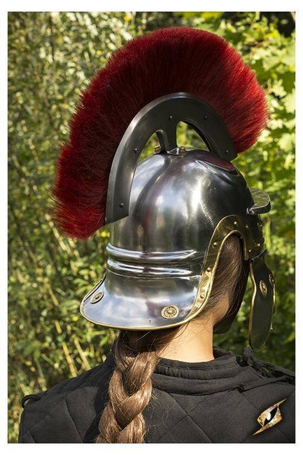 Roman Trooper w. Plume - Red - M