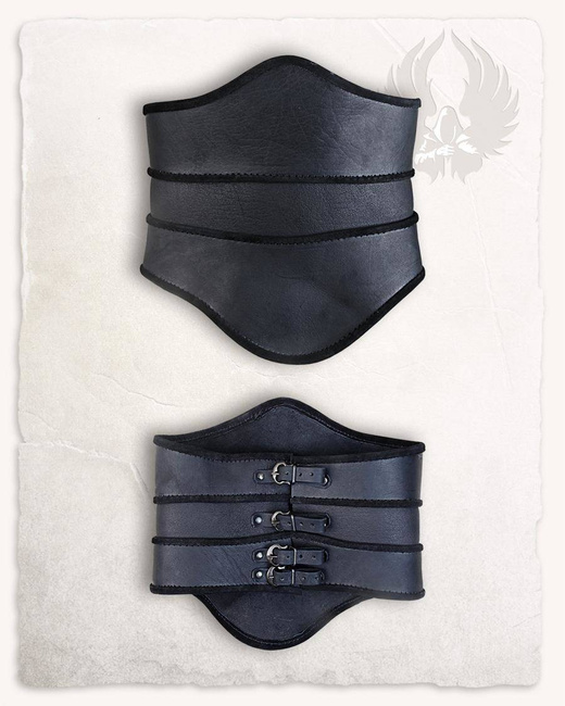 Scarlet Leather Bodice Black - skórzany gorset