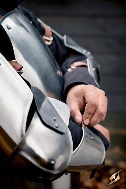 Soldiers Arm Protection - Polished Steel