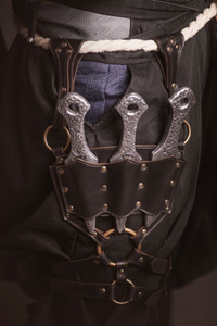 Thigh Holder for Iwashi Kunai - Black