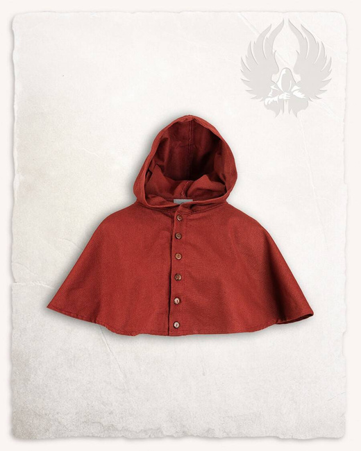 Notker hood canvas Burgundy - kaptur średniowieczny