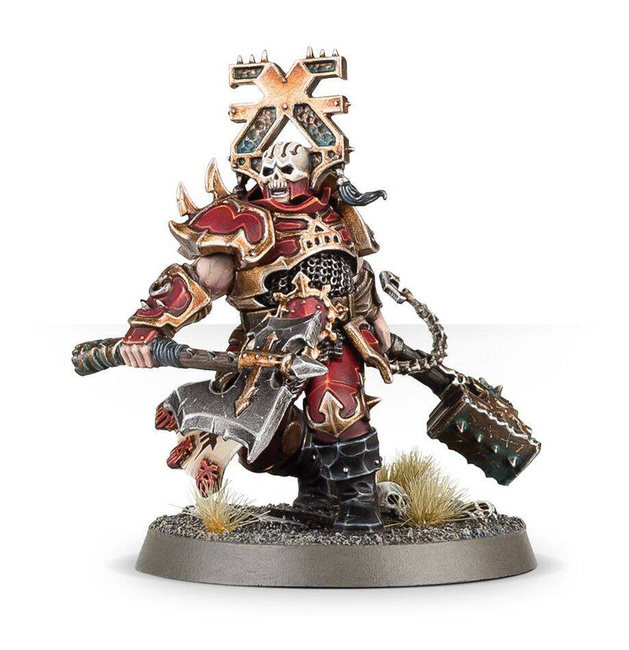 Age of Sigmar: Blades of Khorne Aspiring Deathbringer with Goreaxe and Skullhammer