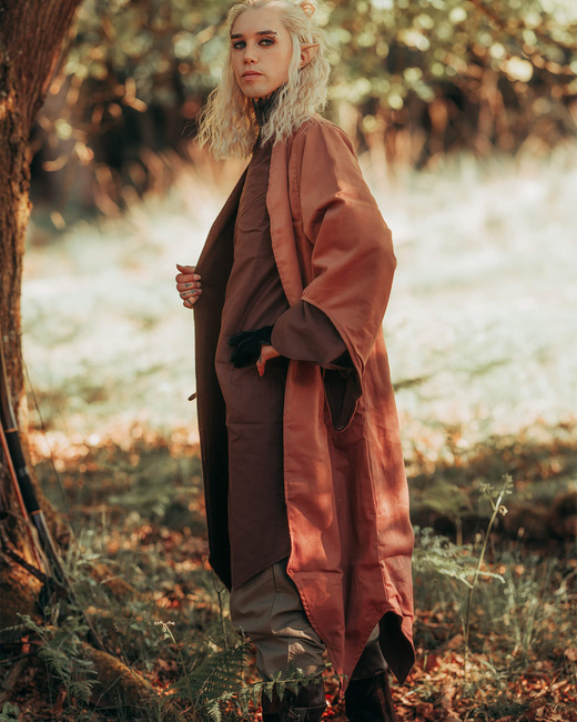 Arantir robe - Light Blue - bawełniany płaszcz