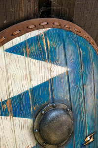 Norman Shield-Blue/White - 115x58 cm