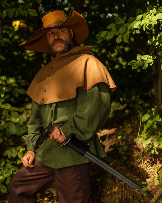 Notker Hood Wool - Sand - kaptur średniowieczny