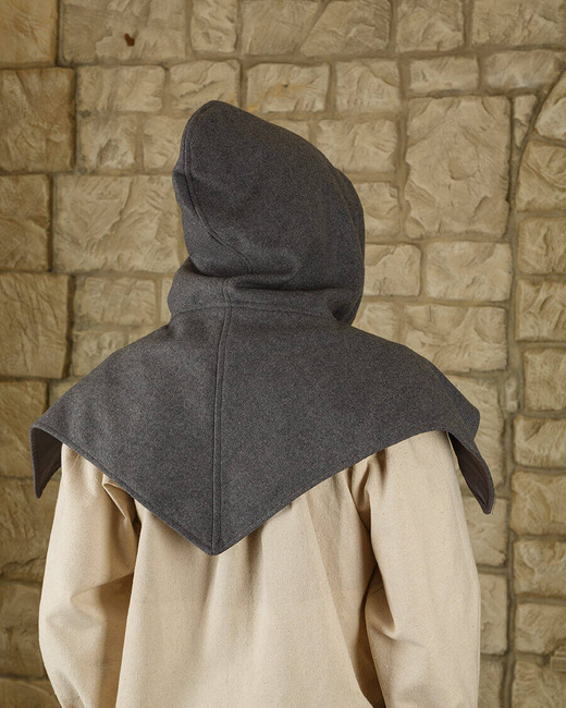 Folke Hood Wool - Grey - kaptur wełniany