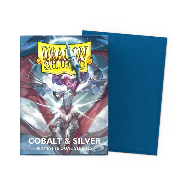 Dragon Shield: Matte – Dual Cobalt&Silver