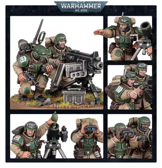 Warhammer 40000: Astra Militarum Cadian Heavy Weapons Squad