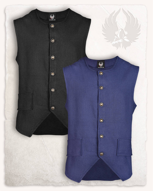 Fletcher Vest Blue - płócienna kamizelka