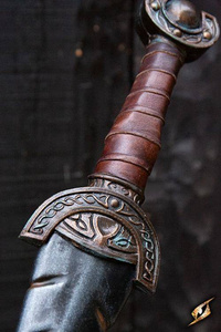 Battleworn Celtic Leaf Sword - 60 cm