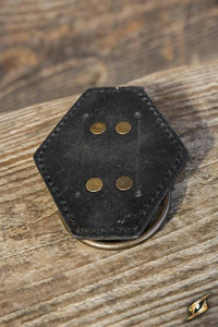 Ring Small Black  - zawieszka ze stalowym pierścieniem