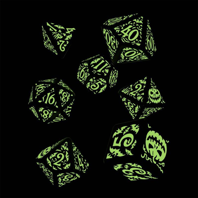Kości RPG Halloween Jack O'Lantern