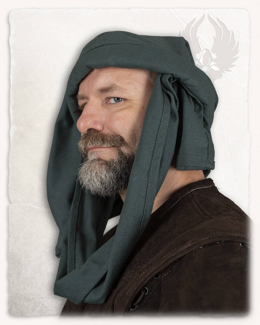 Rafael Chaperon Canvas Green - średniowieczna czapka