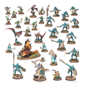 Age of Sigmar: Spearhead Seraphon Sunblooded Prowlers [31 modeli]