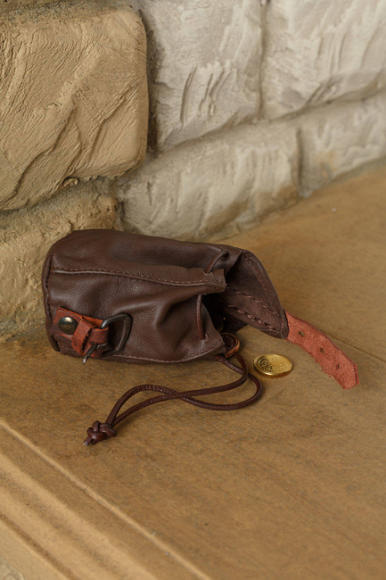Belwar Leather Pouch Brown - skórzana sakiewka