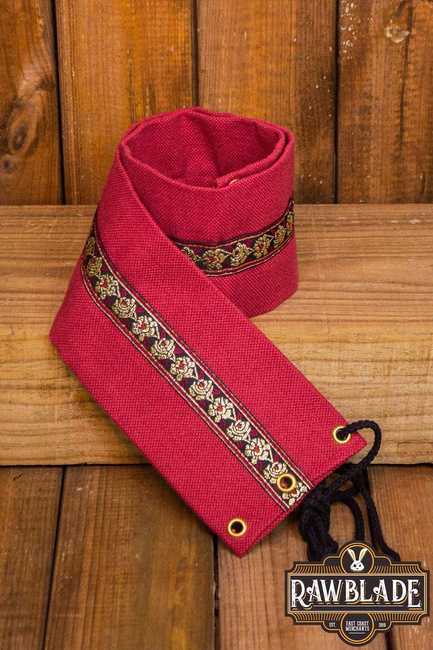 Jeanne fabric belt - Red