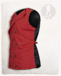 Hamish Vest Canvas Red - płócienna kamizelka