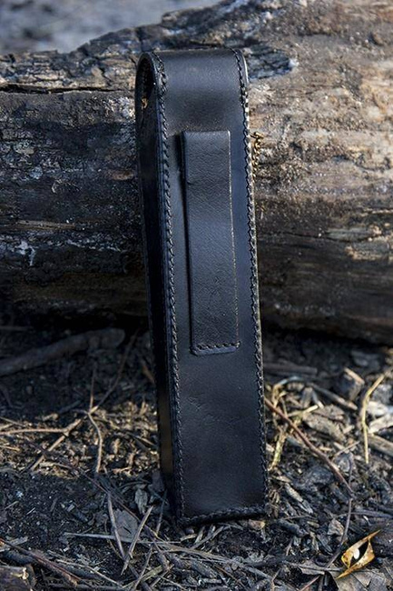 Cutlery w. Leather Hanger - Black