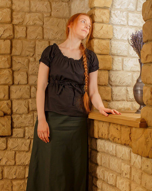 Kalina Blouse Light Cotton - Black