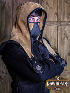 Akku splitleather hood - Light brown