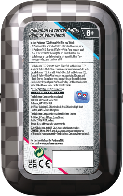 Unova Mini Tin 10,5 - Chandelure - Zorua Pokemon TCG