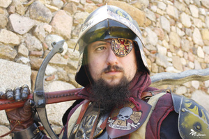 Imperial eye patch - Red - przepaska na oko