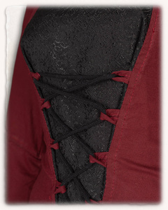 Ophelia Dress Burgundy/Black