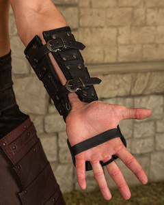 Quintus Bracers Upper Leather - Black