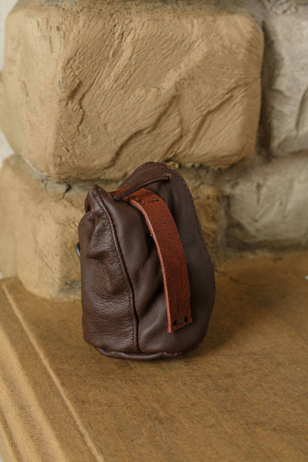 Belwar Leather Pouch Brown - skórzana sakiewka