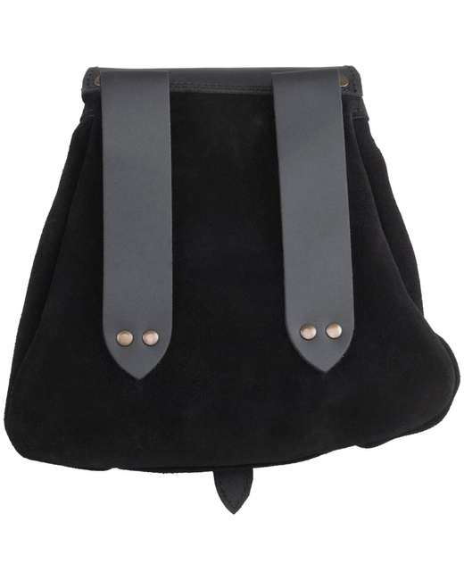 Arcana belt bag - Black - skórzana kaletka