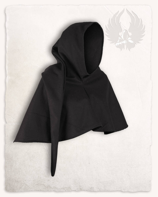 Benson Gugel Wool Black - kaptur średniowieczny