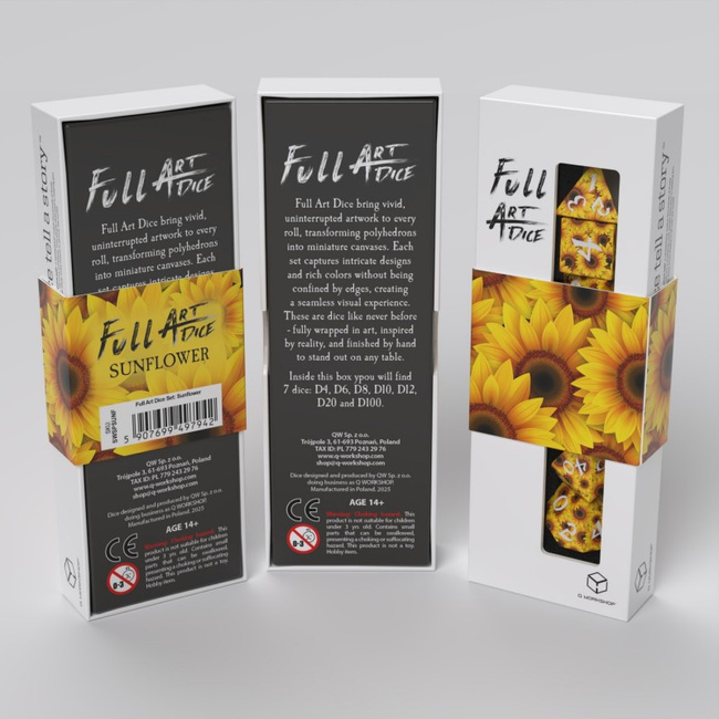 Zestaw Kości Full Art: Słoneczniki