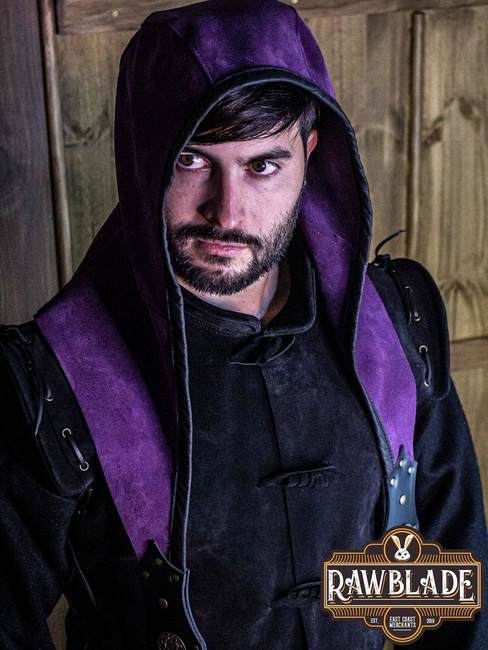 Akku splitleather hood - Purple