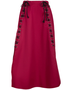 Callista Skirt - Bordeaux - twillowa spódnica