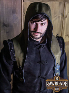 Akku splitleather hood - Green