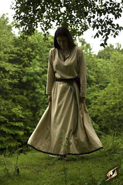 Basic Dress - Beige / Brown