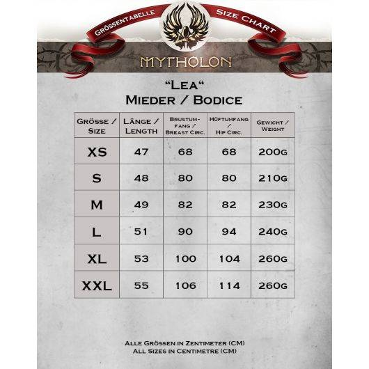 Lea Bodice Black - kamizelka gorsetowa