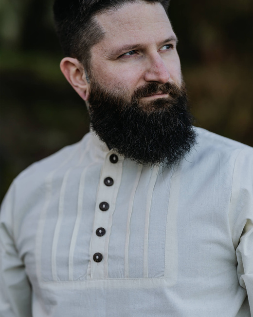 Lucious - Cream - koszula bawełniana