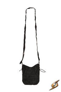 Traveler Satchel Suede - Black - torba na ramię