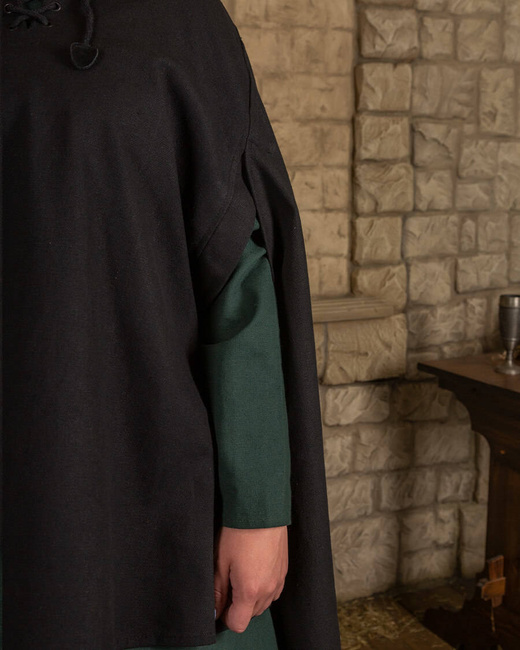 Raven Cape Canvas Black - płócienna peleryna