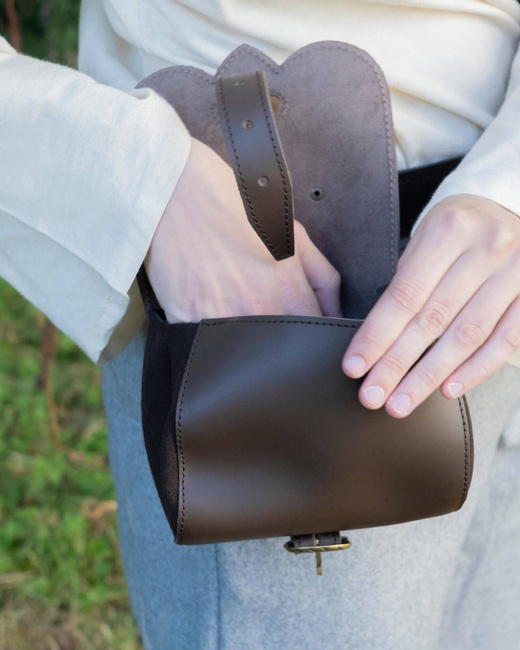 Eremitano belt bag - Black - skórzana kaletka