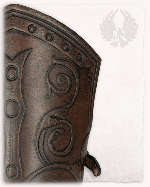 Gawain bracers brown - skórzane karwasze