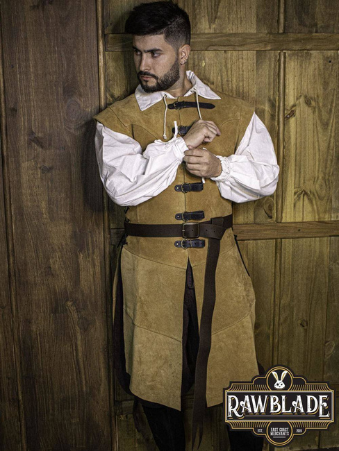 Guzman Long Medieval Belt - Brown