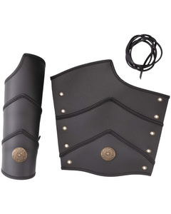 Centinala bracers - Black - skórzane karwasze 
