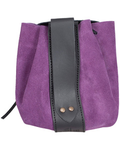 Celira belt bag - Purple - skórzana kaletka