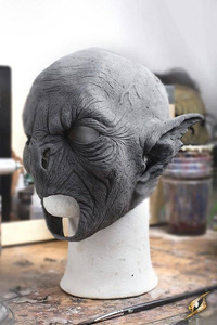 Feral Orc - Unpainted / maska lateksowa Ork niepomalowana