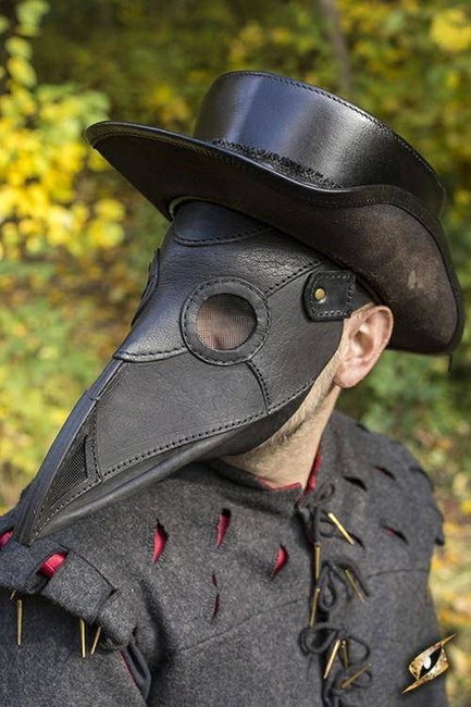 Plague Doctor Mask /Black - maska Doktor Plaga.