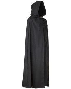 Aaron Cloak wool Black  - wełniana opończa