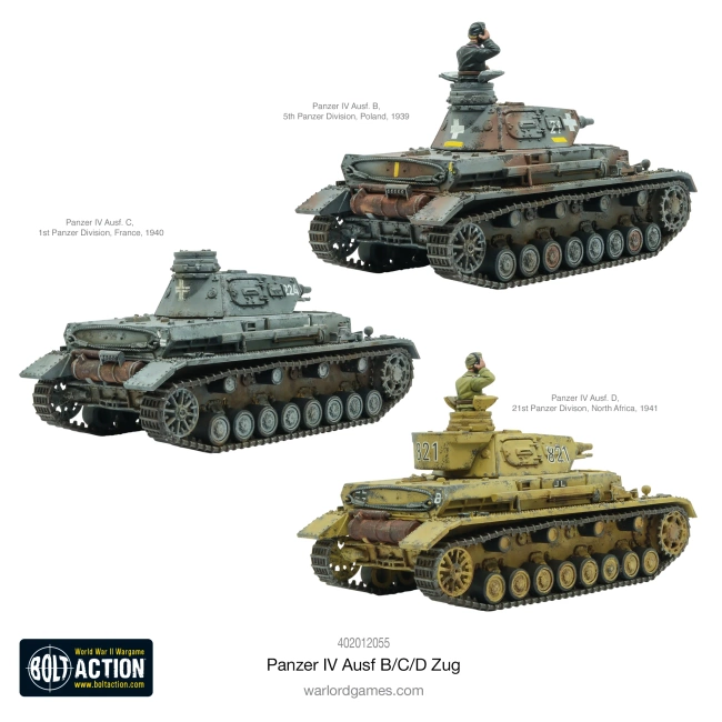 Bolt Action: Niemcy Panzer IV Ausf. B/C/D Zug